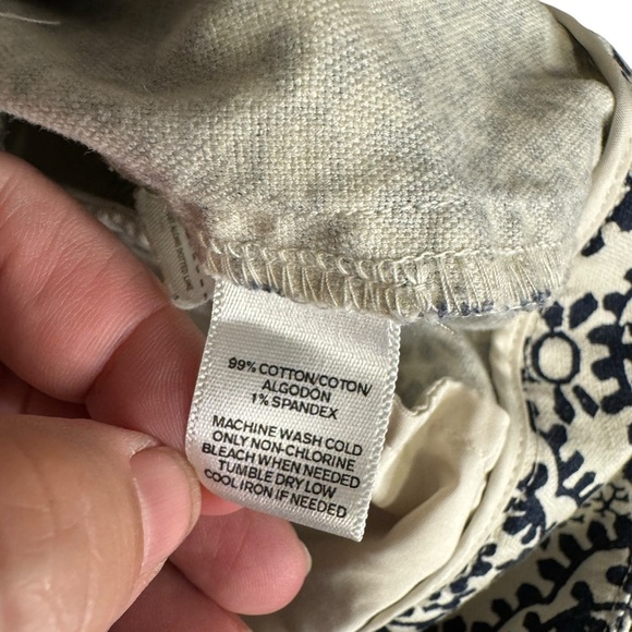 Loft Julie The Riviera geometric print crop Capri pants women’s 4 Ann Taylor - Picture 7 of 12